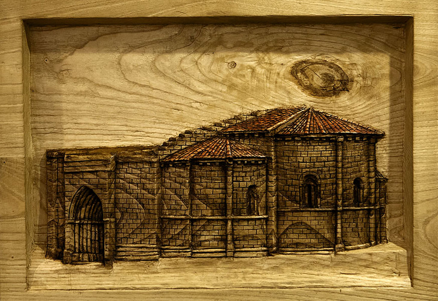 Escuela taller en madera Gubiarte. Obra de un alumno. Santa María de Vargas