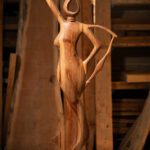 Talla en madera. Amazona. Gubiarte