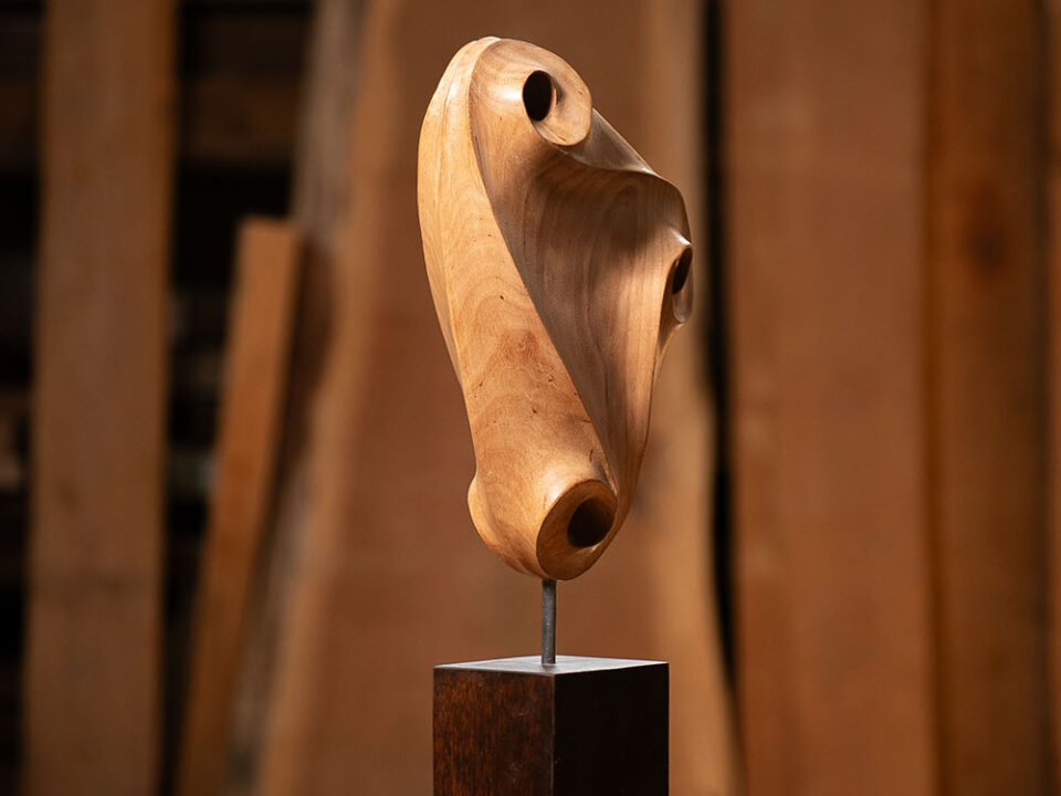 Talla en madera. Posibilidad I. 19x48x9cm. Aliso. Gubiarte