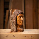 Talla en madera. Andrógino. Gubiarte