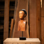 Talla en madera. Serie Imágenes del Bosque. Leza. Sabina y hierro. 13.5x53x17cm. Gubiarte