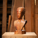 Talla en madera. Serie Imágenes del Bosque. Imagen IV. Encina. 24x48x18cm. Gubiarte