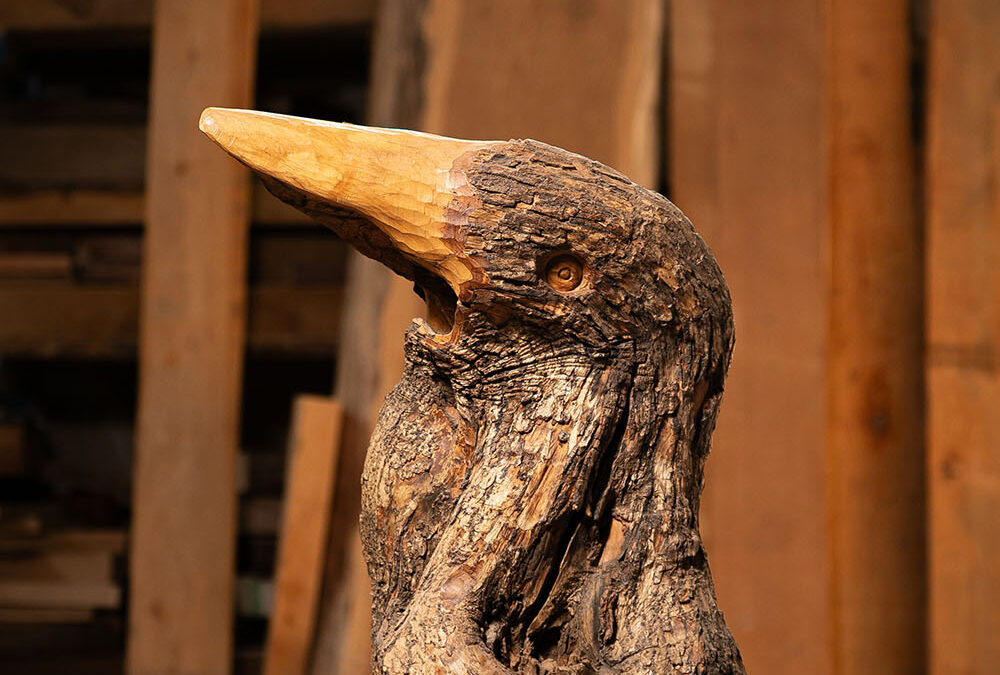 Talla en madera. La morada de Eremita. Gubiarte