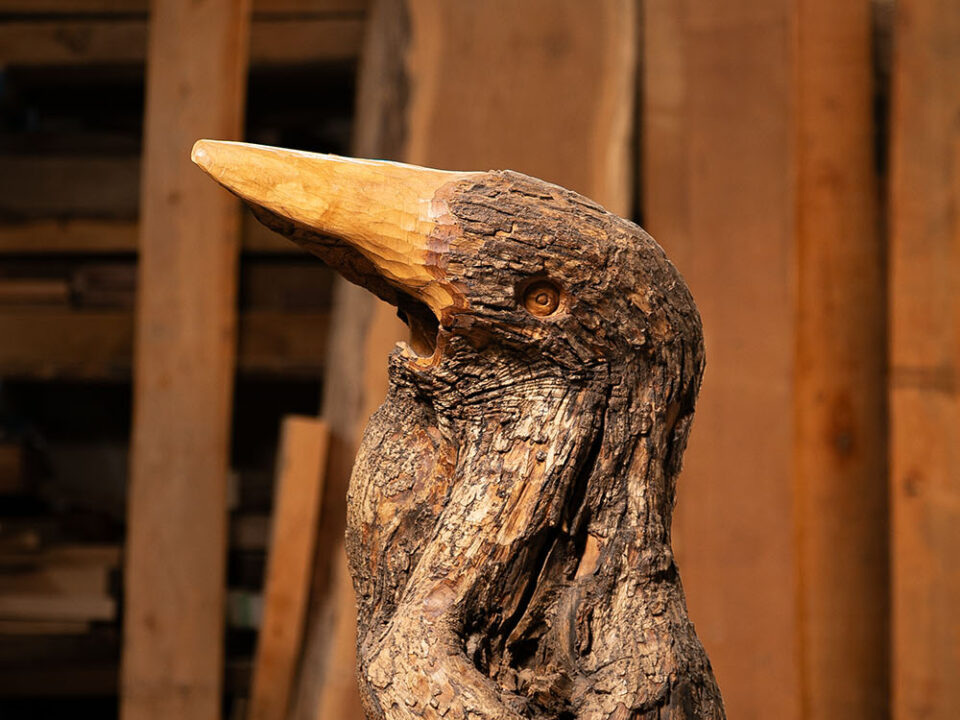 Talla en madera. La morada de Eremita. Gubiarte