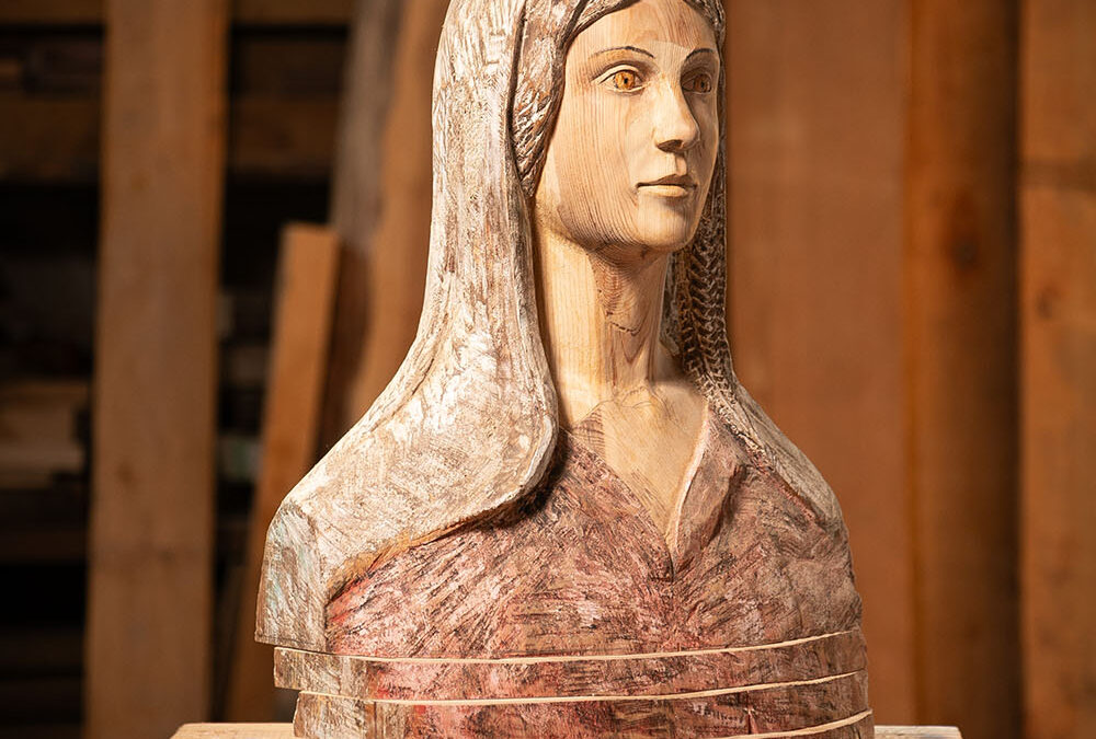 Talla en madera. Pino Valsaín. Gubiarte