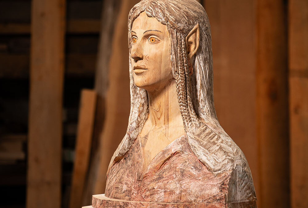 Talla en madera. Pino Valsaín. Gubiarte