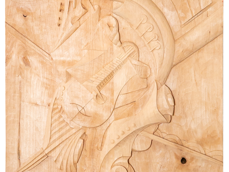 Talla en madera. Serie Instrumentos Imposibles. Instrumento. Gubiarte.