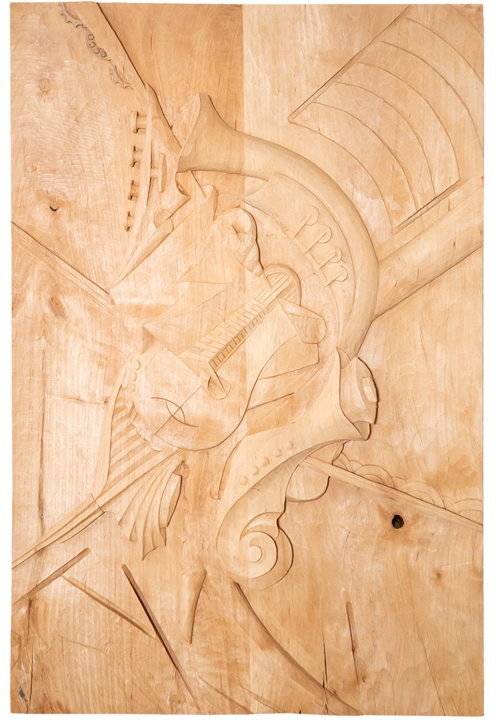 Talla en madera. Serie Instrumentos Imposibles. Instrumento. Gubiarte.