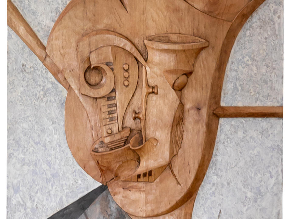 Talla en madera. Serie Instrumentos Imposibles. Gubiarte.