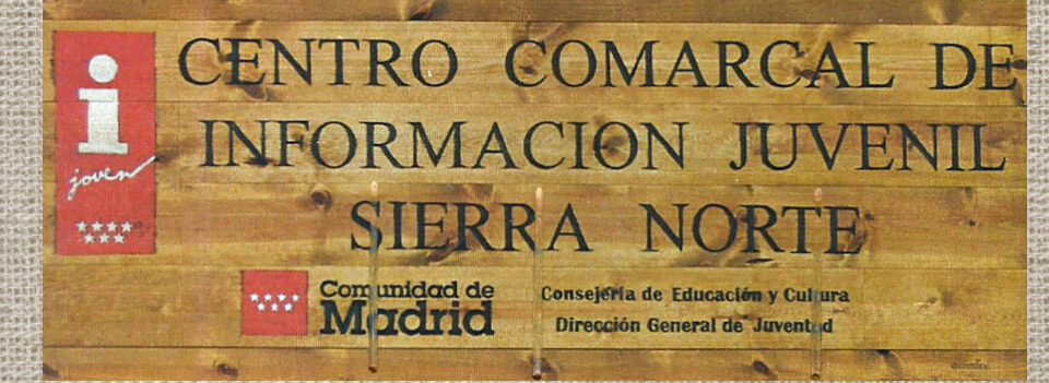 Talla en madera. Cartelería. Cartel Formación Juvenil Sierra Norte. Gubiarte