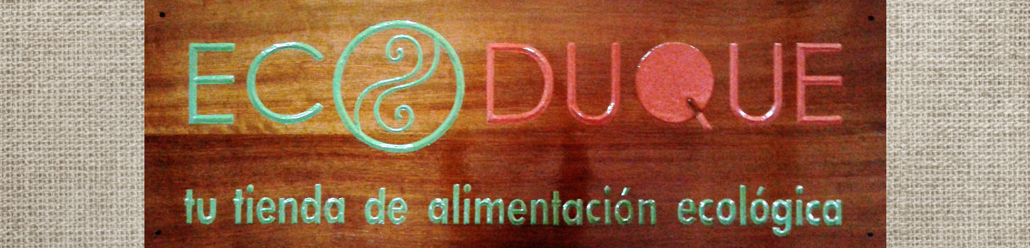 Talla en madera. Cartelería. Cartel Ecotienda. Gubiarte