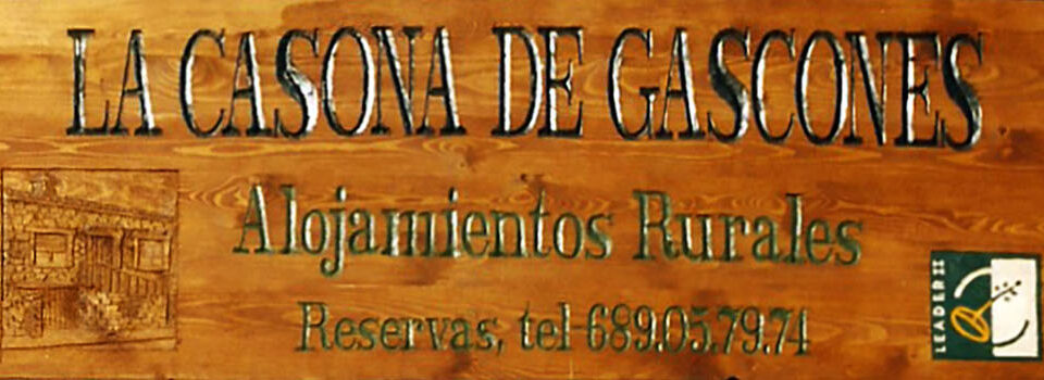 Talla en madera. Cartelería en madera. Cartel La Casona de Gascones. Gubiarte