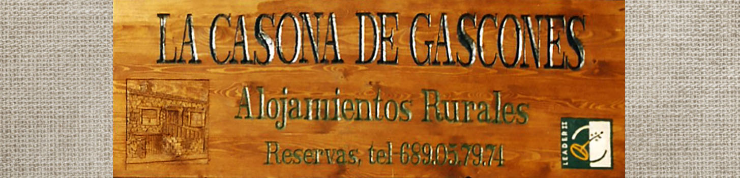 Talla en madera. Cartelería en madera. Cartel La Casona de Gascones. Gubiarte