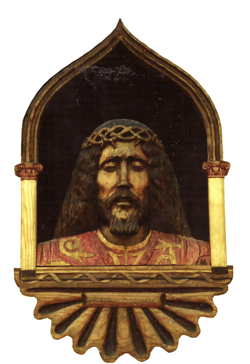 Talla en madera. Talla aplicada. Cristo. Gubiarte