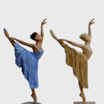 Talla en madera. Serie Movimiento. Bailarinas IX. Gubiarte