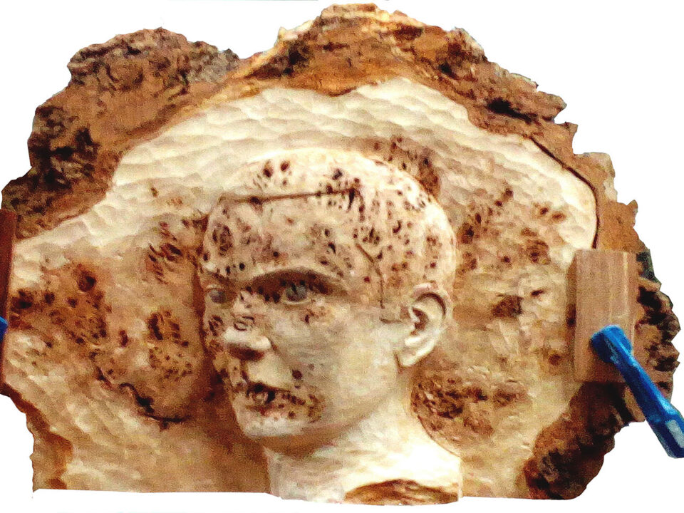 Talla en madera. Miguel Hernández. Gubiarte