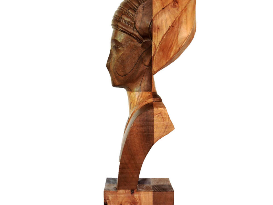 Talla en madera. Imagen II. Embero y Olmo. Perfil. Gubiarte