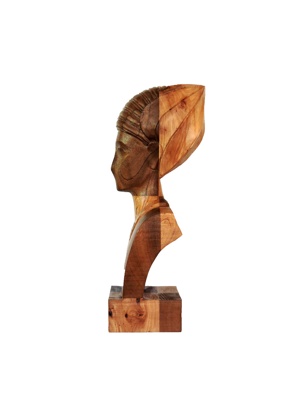 Talla en madera. Imagen II. Embero y Olmo. Perfil. Gubiarte