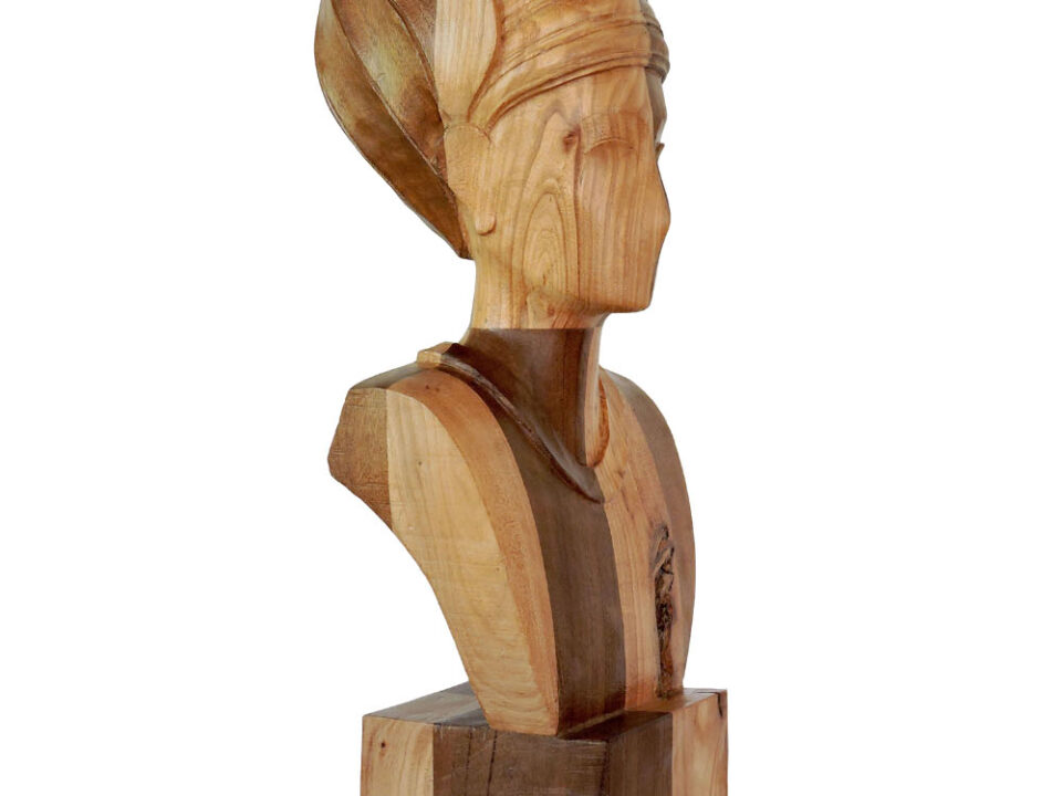 Talla en madera. Imagen II. Embero y Olmo. Perfil. Gubiarte