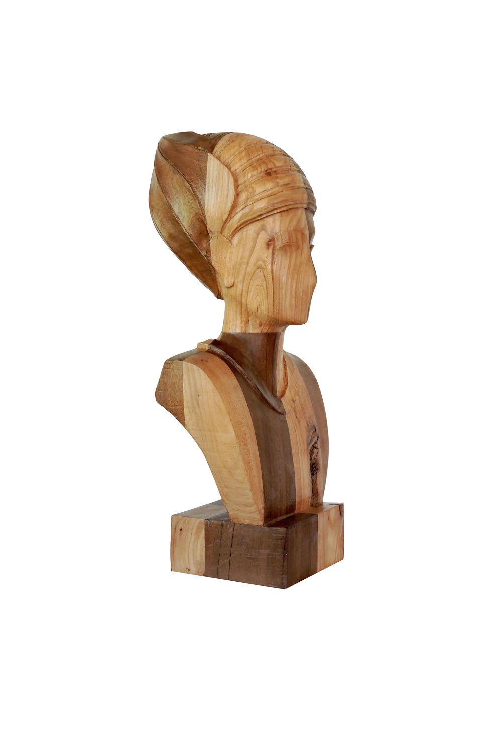 Talla en madera. Imagen II. Embero y Olmo. Perfil. Gubiarte